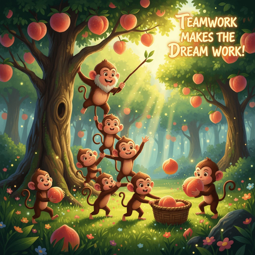 Teamwork and Unity - Children working together to achieve their dreams